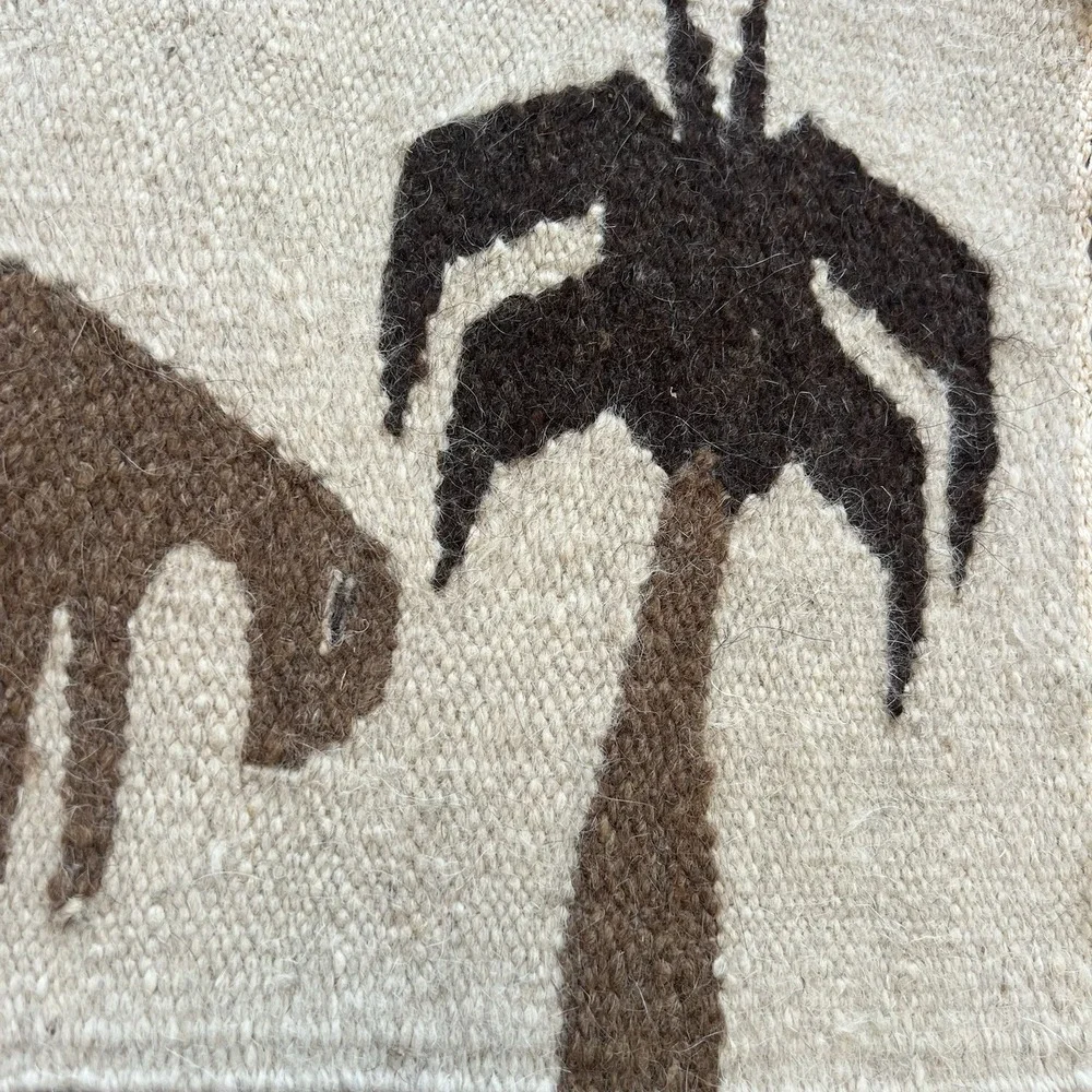 Vintage handwoven Egyptian wool tapestries Wall Decor or placemats Set Of 4